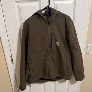 Carhartt Green Rain Defender Hooded Jacket